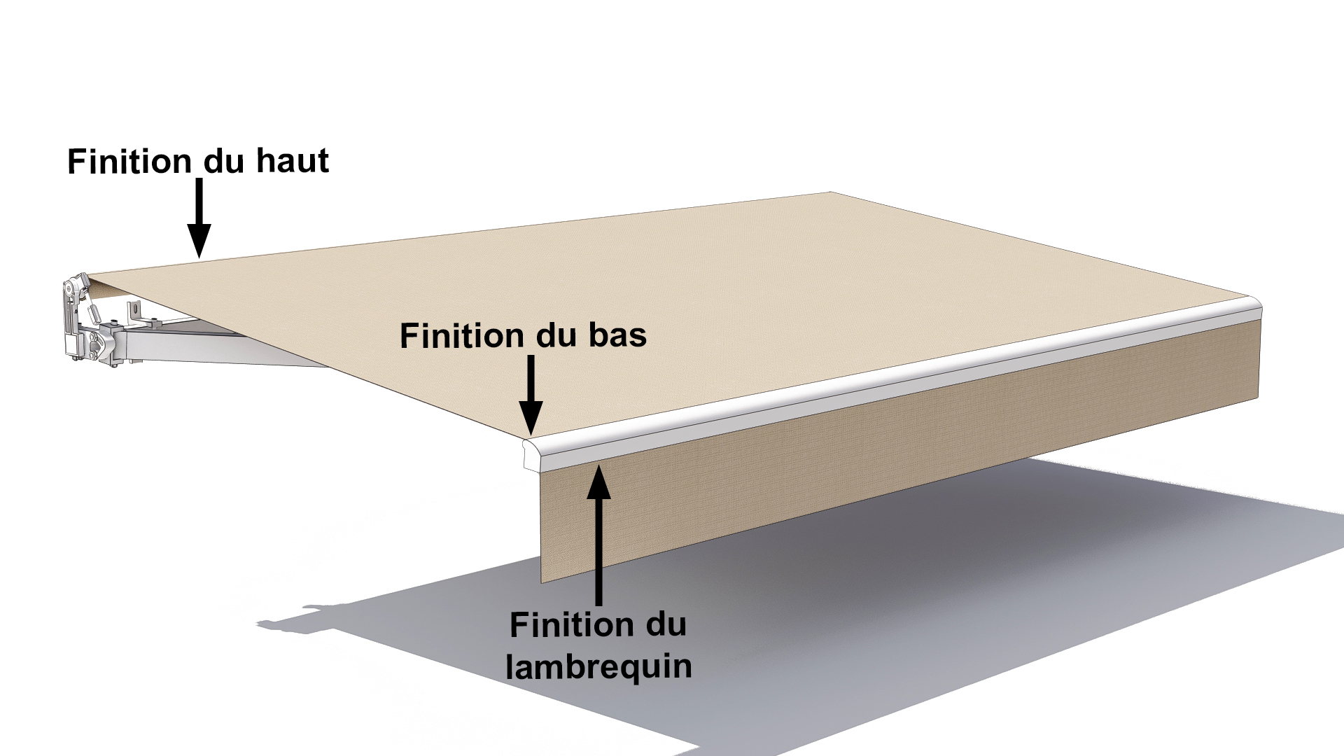 Finitions pour store banne
